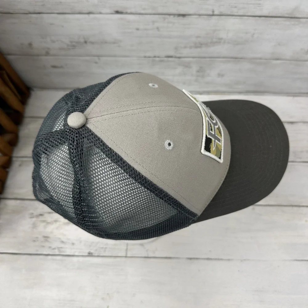 Patagonia Hat Snapback Trucker Cap Mens Fletcher Chouinard FC Outdoor Gray
